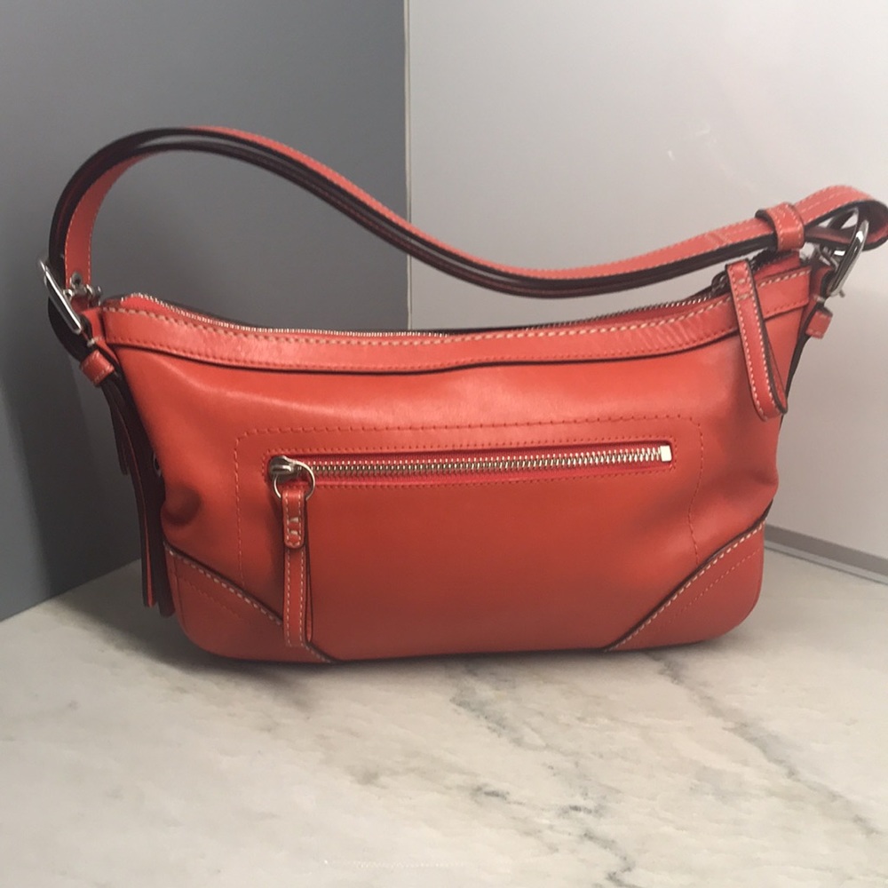 Coach New York East West Salmon colored Satchel - Picture 5 of 10